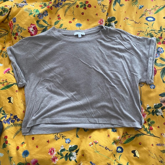 Beyond Yoga Tops - Beyond Yoga cropped boxy tee, light brown, small